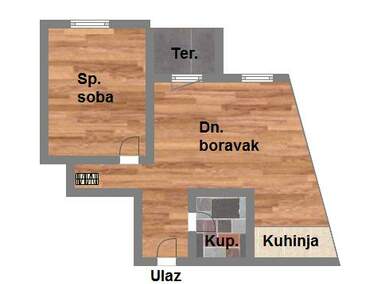 Jednoiposoban stan, Novi Sad, Podbara, prodaja, 38m2, 104270e, id947081