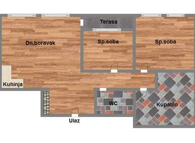 Trosoban stan, Novi Sad, prodaja, 78m2, 261110e, id948603