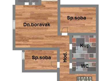 Trosoban stan, Novi Sad, Centar, prodaja, 67m2, 196160e, id948710