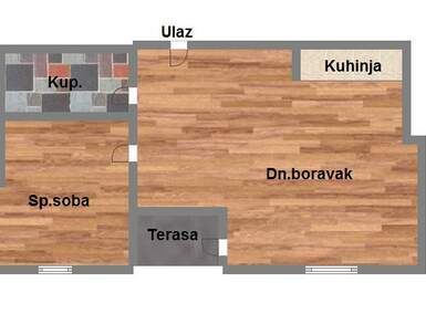 Dvosoban stan, Novi Sad, Bulevar Patrijarha Pavla, prodaja, 44m2, 114460e, id952868