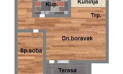 Dvosoban stan, Novi Sad, Podbara, prodaja, 42m2, 109050e, id952976