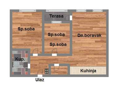 Trosoban stan, Novi Sad, Salajka, prodaja, 71m2, 161180e, id954481