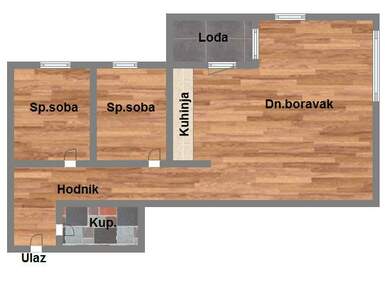 Dvoiposoban stan, Novi Sad, prodaja, 57m2, 154520e, id954795