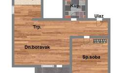 Dvoiposoban stan, Novi Sad, Salajka, prodaja, 55m2, 109590e, id955407
