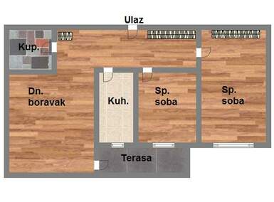 Jednosoban stan, Novi Sad, Salajka, prodaja, 55m2, 109580e, id955412