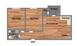 Trosoban stan, Novi Sad, Telep, prodaja, 56m2, 134200e, id955812