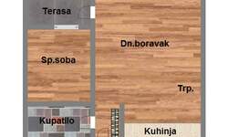 Dvosoban stan, Novi Sad, Podbara, prodaja, 44m2, 119220e, id955850