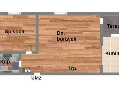 Dvosoban stan, Novi Sad, Podbara, prodaja, 46m2, 121880e, id955858