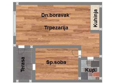 Dvosoban stan, Novi Sad, prodaja, 38m2, 81360e, id955873