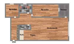 Trosoban stan, Novi Sad, prodaja, 63m2, 129670e, id955980