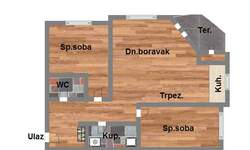 Dvoiposoban stan, Novi Sad, Telep, prodaja, 58m2, 139400e, id957192
