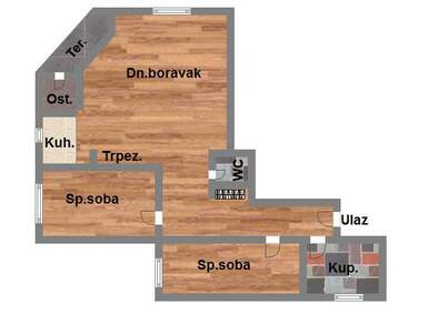 Dvoiposoban stan, Novi Sad, Telep, prodaja, 57m2, 136500e, id957195