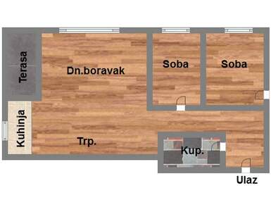 Trosoban stan, Novi Sad, Telep, prodaja, 64m2, 152080e, id957568