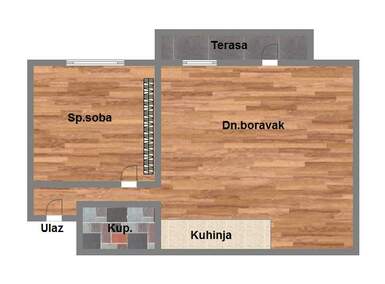 Dvosoban stan, Novi Sad, prodaja, 43m2, 107830e, id961866