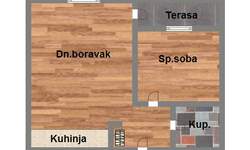 Dvosoban stan, Novi Sad, Salajka, prodaja, 40m2, 99620e, id964048