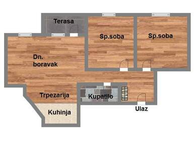 Trosoban stan, Novi Sad, Podbara, prodaja, 60m2, 156440e, id965229