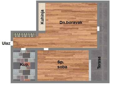 Dvosoban stan, Novi Sad, prodaja, 46m2, 100020e, id967923