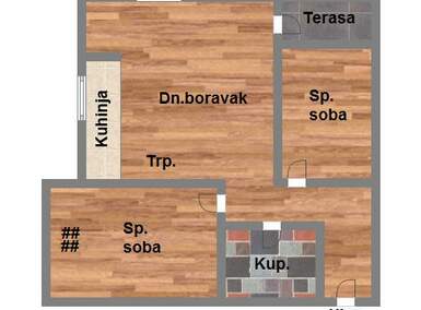 Dvoiposoban stan, Novi Sad, Telep, prodaja, 45m2, 119520e, id971975