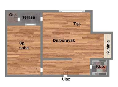 Jednoiposoban stan, Novi Sad, Telep, prodaja, 40m2, 109060e, id971977