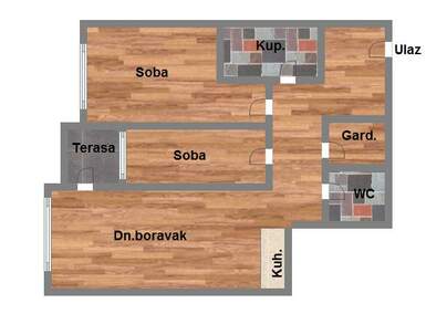 Trosoban stan, Novi Sad, Petrovaradin, prodaja, 68m2, 133530e, id972164