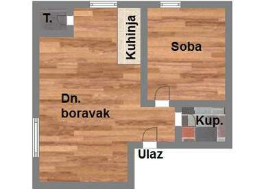 Dvosoban stan, Novi Sad, prodaja, 41m2, 71800e, id973849