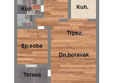 Dvosoban stan, Novi Sad, prodaja, 43m2, 97460e, id974777