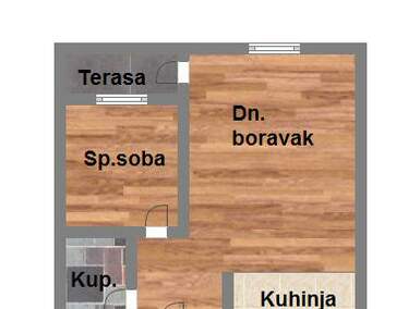 Dvosoban stan, Novi Sad, prodaja, 43m2, 97460e, id974796