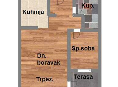 Dvosoban stan, Novi Sad, prodaja, 36m2, 81530e, id974801