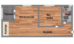 Dvosoban stan, Novi Sad, prodaja, 42m2, 70770e, id976137