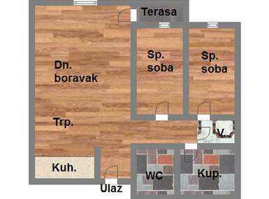 Trosoban stan, Novi Sad, prodaja, 58m2, 124610e, id976146