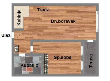 Dvosoban stan, Novi Sad, Telep, prodaja, 45m2, 99930e, id976931