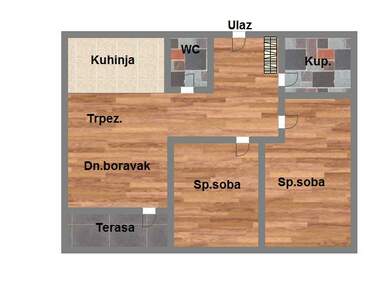 Trosoban stan, Novi Sad, Novo Naselje, prodaja, 57m2, 124140e, id977228
