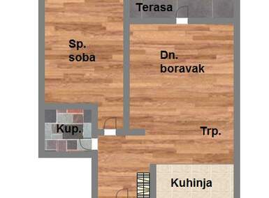 Dvosoban stan, Novi Sad, Novo Naselje, prodaja, 45m2, 102700e, id977232