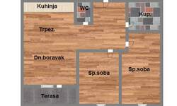 Trosoban stan, Novi Sad, Novo Naselje, prodaja, 57m2, 124140e, id977235