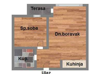 Dvosoban stan, Novi Sad, Petrovaradin, prodaja, 36m2, 77350e, id977241