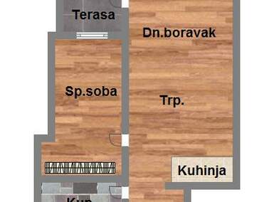 Jednoiposoban stan, Novi Sad, prodaja, 45m2, 111220e, id977788