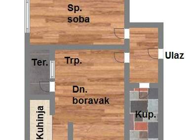 Jednoiposoban stan, Novi Sad, somborski bulevar, prodaja, 37m2, 83850e, id978646