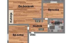 Trosoban stan, Novi Sad, prodaja, 55m2, 100320e, id978729