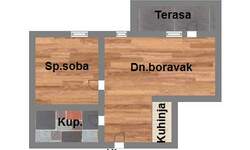 Dvosoban stan, Novi Sad, Novo Naselje, prodaja, 40m2, 91850e, id981074