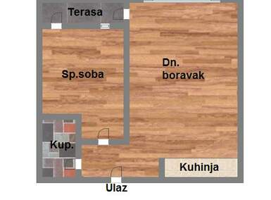 Dvosoban stan, Novi Sad, Nova Detelinara, prodaja, 42m2, 113770e, id982084
