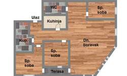 Troiposoban stan, Novi Sad, Petrovaradin, prodaja, 84m2, 163820e, id986681
