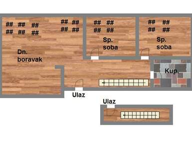 Dvoiposoban stan, Novi Sad, Stari majur, prodaja, 72m2, 122420e, id990522