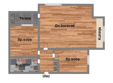 Trosoban stan, Novi Sad, prodaja, 56m2, 121070e, id995140