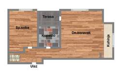 Dvosoban stan, Novi Sad, prodaja, 40m2, 90800e, id995324