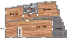Trosoban stan, Novi Sad, prodaja, 62m2, 189940e, id996233