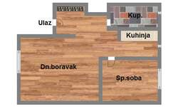Dvosoban stan, Novi Sad, Veternik, prodaja, 45m2, 69460e, id997012