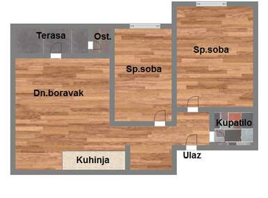 Trosoban stan, Novi Sad, Futog, prodaja, 57m2, 82740e, id997711