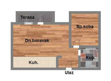 Dvosoban stan, Novi Sad, prodaja, 39m2, 100610e, id998403