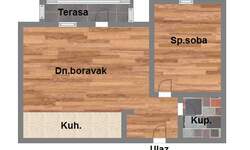 Dvosoban stan, Novi Sad, prodaja, 39m2, 100610e, id998407