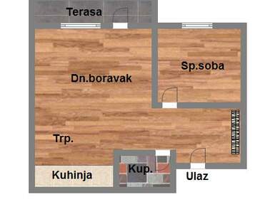 Dvosoban stan, Novi Sad, Bulevar, prodaja, 45m2, 152140e, id998442